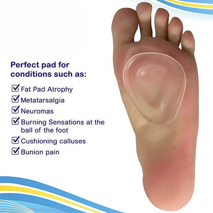 Tcare 1Pair Ball of Foot Cushions Foot Care Inserts Insoles Support Neuroma Runners Metatarsalgia Gel Pad Rapid Foot Pain Relief