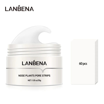 LANBENA Neue Stil Mitesser Entferner Nase Maske Poren Streifen Schwarze Maske Peeling Schwarz Tiefen Reinigung Hautpflege Schönheit Gesundheit