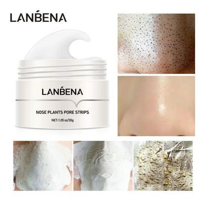 LANBENA Neue Stil Mitesser Entferner Nase Maske Poren Streifen Schwarze Maske Peeling Schwarz Tiefen Reinigung Hautpflege Schönheit Gesundheit
