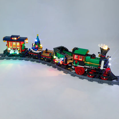 LED-Licht-Kit für Winterurlaub Zug kompatibel mit Weihnachts geschenk Bausteine DIY Spielzeug lampe Set kein Modell