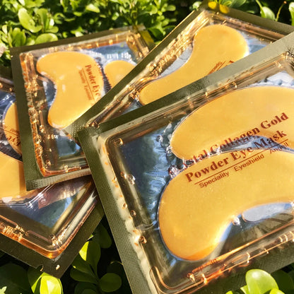 InniCare 40 stücke Schönheit Gold Kristall Kollagen Patches Für Auge Feuchtigkeitsspendende Straffende Augen Maske Koreanische Kosmetik Hautpflege