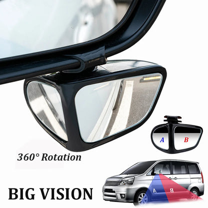 1/2 stücke 360 Rotation Einstellbare Auto Toter Winkel Spiegel Weitwinkel Konvexen Rückspiegel Ansicht Vorne Hinten Rad Auto zubehör
