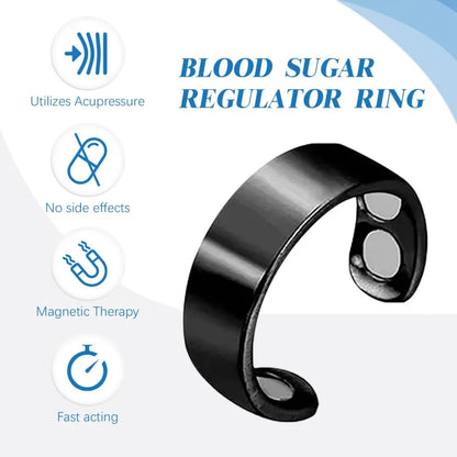 Blutzucker kontroll ring Diabetes-Monitor Blutzucker balance Magnetfeld therapie verbessert Schlafst örungen Linderung Lymph drainage