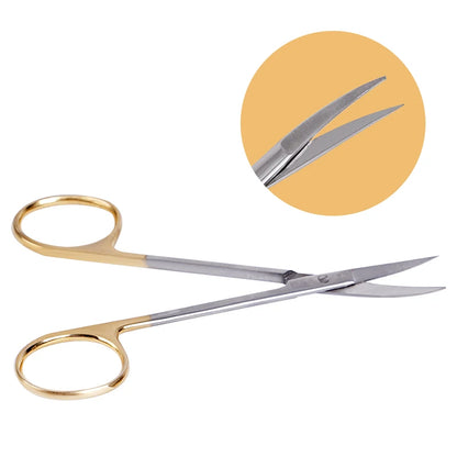 1pc zahn chirurgische Schere aus rostfreiem Stahl gerade und gebogene Scheren zange medizinische Werkzeuge Zahnmedizin chirurgisches Instrument