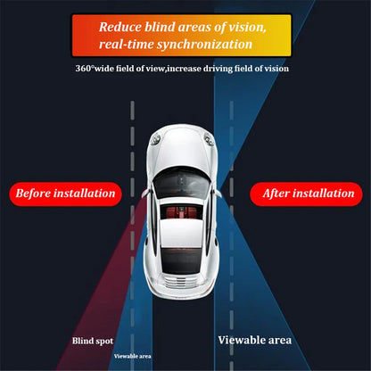 1/2 stücke 360 Rotation Einstellbare Auto Toter Winkel Spiegel Weitwinkel Konvexen Rückspiegel Ansicht Vorne Hinten Rad Auto zubehör
