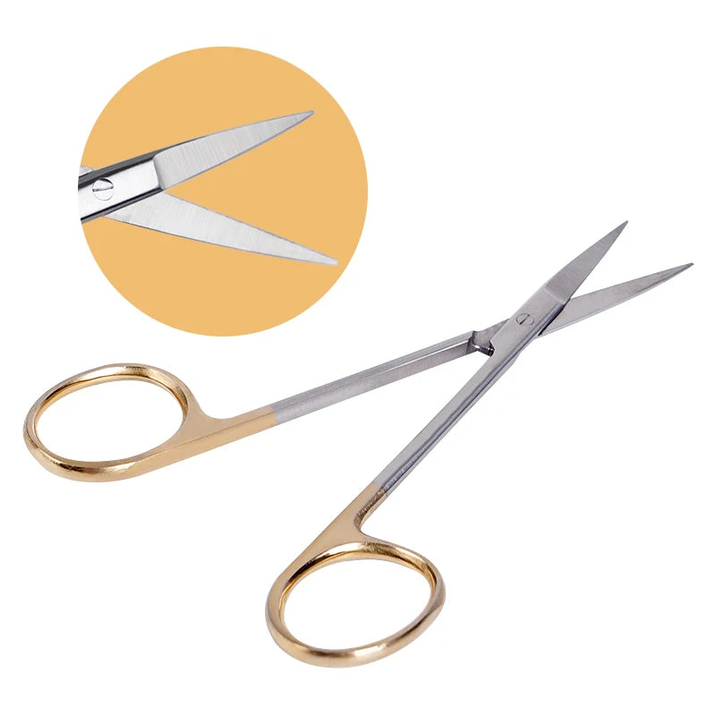 1pc zahn chirurgische Schere aus rostfreiem Stahl gerade und gebogene Scheren zange medizinische Werkzeuge Zahnmedizin chirurgisches Instrument