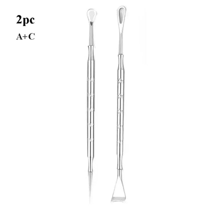 1-5pc Mitesser Entferner Pickel Popper Werkzeug Akne Nadel Entfernen Behandlung Whitehead Popping Zit Nase Gesicht Makel extractor-Tool