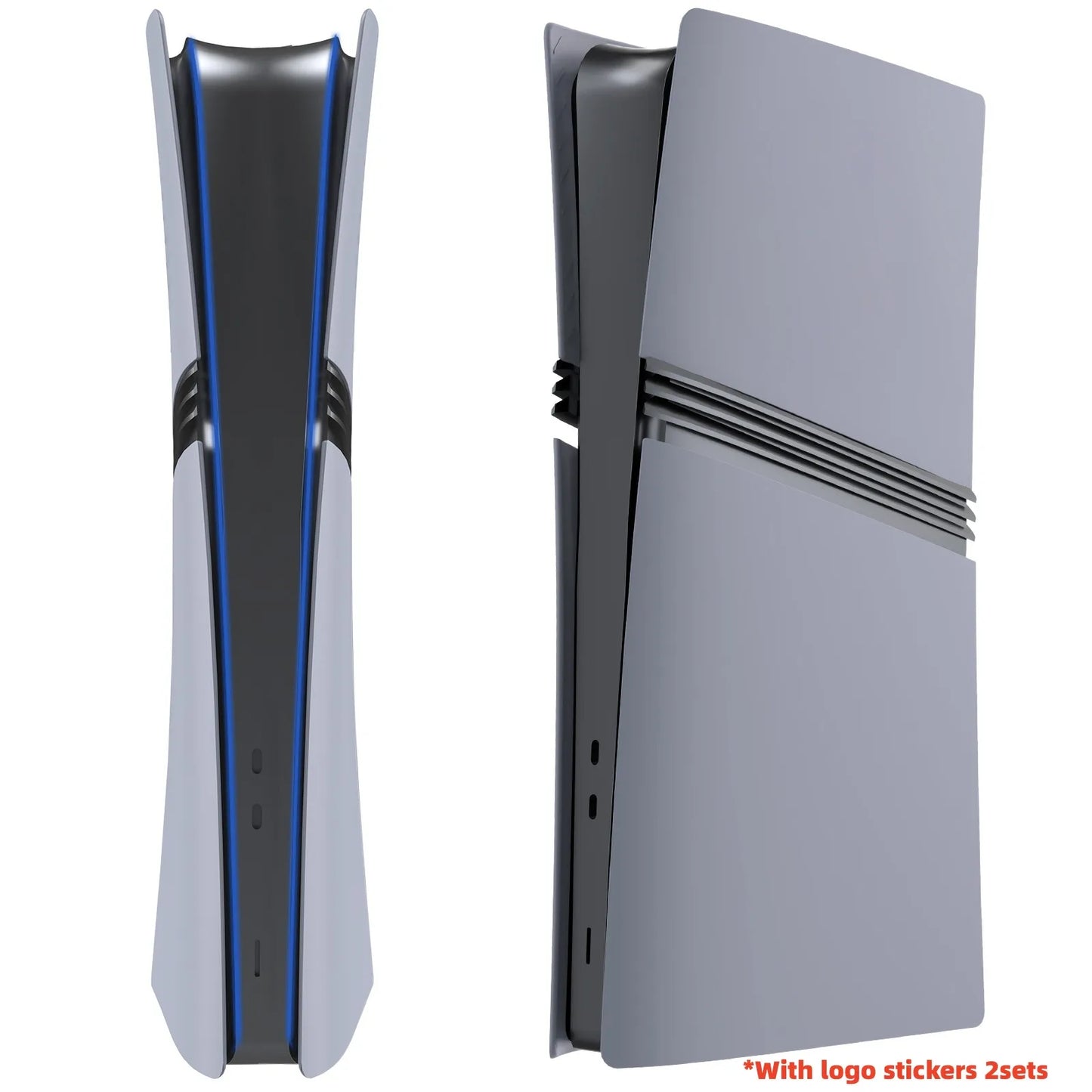 30th Anniversary Limited Digital Edition Pro Case Pro Graue Ersatz-Frontplatte mit Logo-Haut 30th Sticker Shell für PS5 Pro