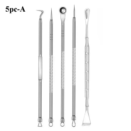 1-5pc Mitesser Entferner Pickel Popper Werkzeug Akne Nadel Entfernen Behandlung Whitehead Popping Zit Nase Gesicht Makel extractor-Tool