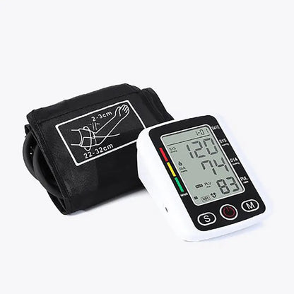 Portable Tonometer Digital LCD arm tensiometers Blood Pressure Monitor Heart rate Meter Large Cuff Sphygmomanometer Health Care