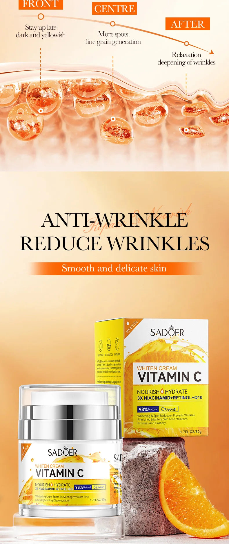 Vitamin C Collagen Face Cream SADOER