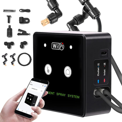 Wifi Regenwald Terrarium zeit gesteuertes Beschlag system Intelligentes Befeuchtung spray Kit Automatisches Spritz gerät 360 ° drehbare Düse
