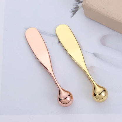 Anti-Falten-Augen creme Applikator Mischen Spatel Preminum Metall Gesichts maske Löffel Sticks Augen creme Massage sticks Beauty Scoop