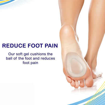 Tcare 1Pair Ball of Foot Cushions Foot Care Inserts Insoles Support Neuroma Runners Metatarsalgia Gel Pad Rapid Foot Pain Relief