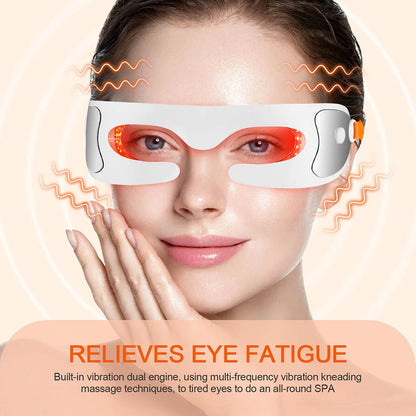 Anti-Aging-Augenmassagegerät, LED-Photonentherapie, Entspannung, Müdigkeitslinderung, Aufhellung dunkler Ringe, glatte Augen, feine Linie, Schönheit, Augenpflege