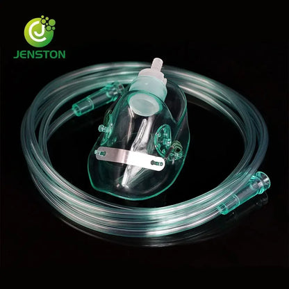 Sauerstoff-Atemschutzmaske, Vernebler, Maske, Tasse, Rohr, Inhalator, Leitung, Kind, Erwachsene, Einweg-Atmung, Krankenhaus, Klinik, Gesundheitswesen, Verdampfer