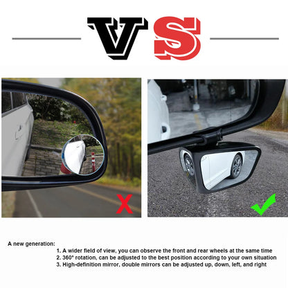 1/2 stücke 360 Rotation Einstellbare Auto Toter Winkel Spiegel Weitwinkel Konvexen Rückspiegel Ansicht Vorne Hinten Rad Auto zubehör
