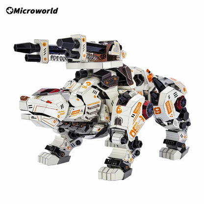Microworld 3D Metall Puzzle Spiel Mechanische Eisbär Modell Bunte Tier DIY Puzzle Spielzeug Geburtstag Weihnachten Geschenke Für Erwachsene